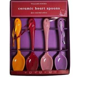 Williams-Sonoma ceramic heart spoons